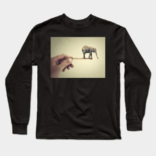 Elephant on a stick Long Sleeve T-Shirt